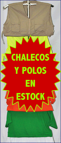 Chalecos y polos en stock